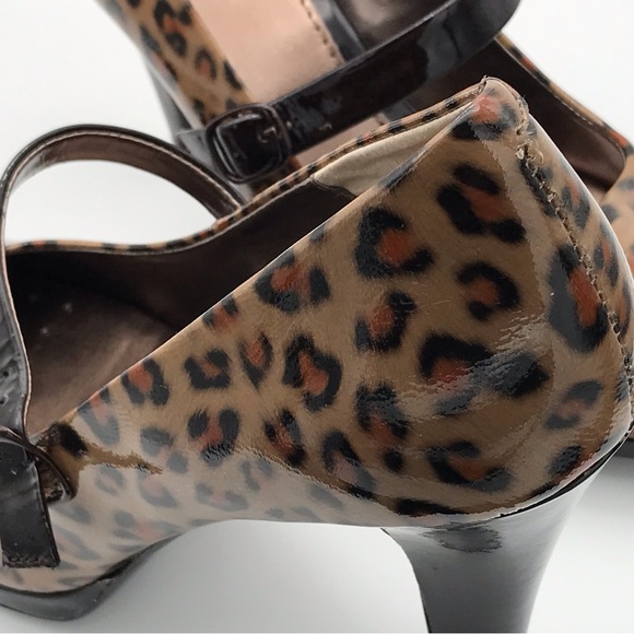 SOFFT RIETA LEOPARDINO PATENT LEATHER SIZE 9 M - Picture 6 of 12